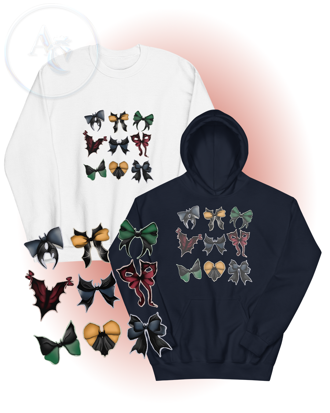 "Bows or Bats?" Halloween Crewneck/Hoodie