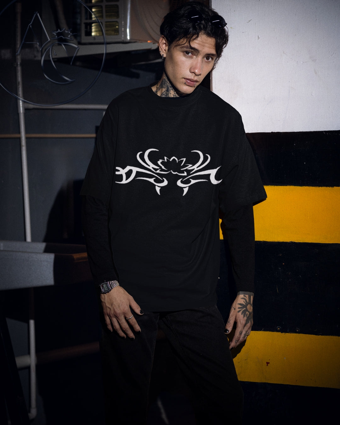 Cyber Print Stamp T-Shirt