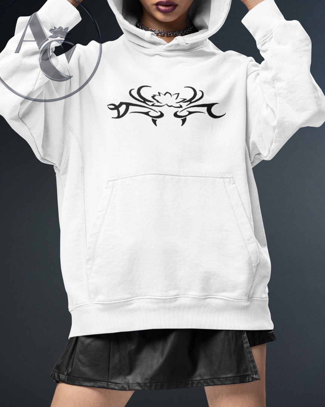 Cyber Print Stamp Hoodie