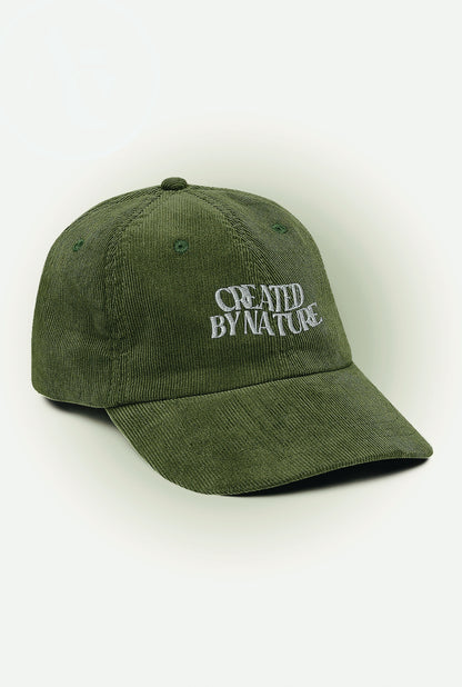 'Created by Nature' Embroidered Corduroy Cap