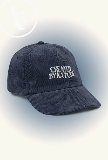 'Created by Nature' Embroidered Corduroy Cap