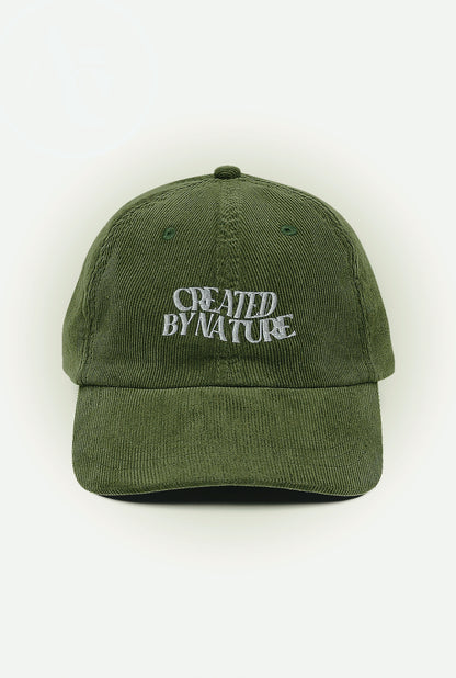 'Created by Nature' Embroidered Corduroy Cap