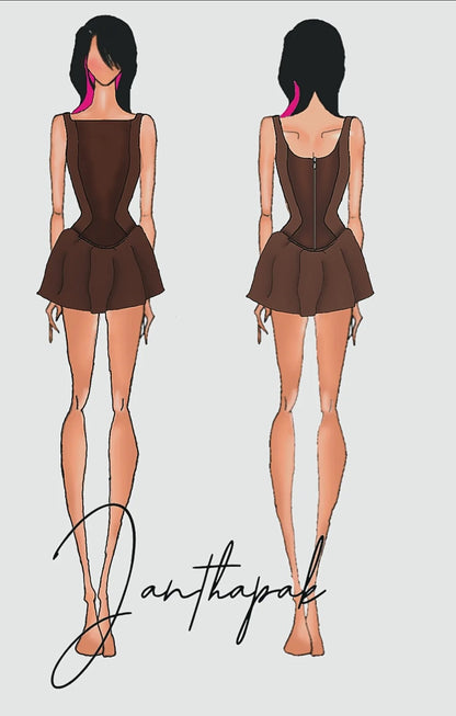 Corset Mini Dress by Janthapak