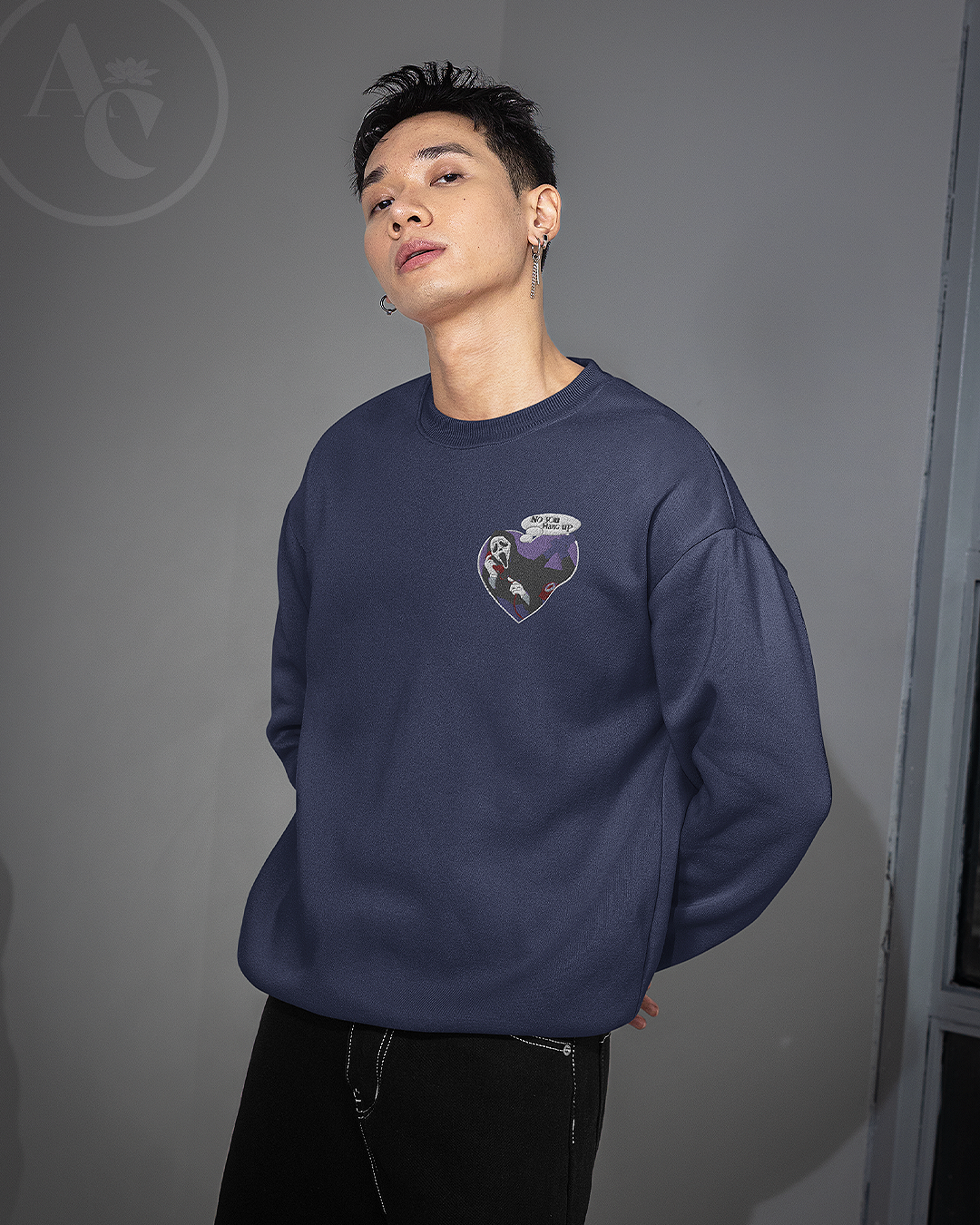 "No you hang up!" Scream Halloween Crewneck / Hoodie
