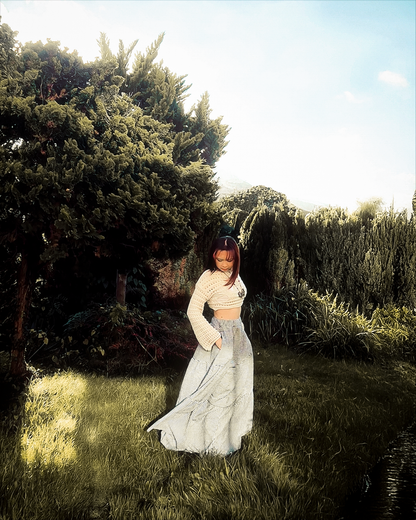 Gingham Tiered Midi Skirts